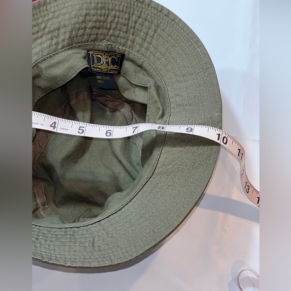 DPC army GREEN Canvas HAT L FLOPPY Sun CAP Beach Cotton Vented DORFMAN PACIFIC L - Picture 5 of 16